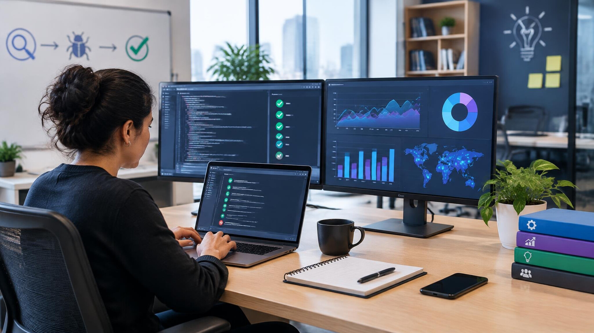 modern office workspace